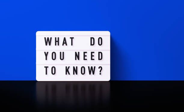 What Do You Need To Know Written White Lightbox Before Blue Wall What do you need to know written white lightbox before blue wall. Horizontal composition with copy space. what you need to know stock pictures, royalty-free photos & images