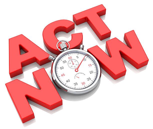 act now 3d generated picture of an act now concept moving time stock pictures, royalty-free photos & images