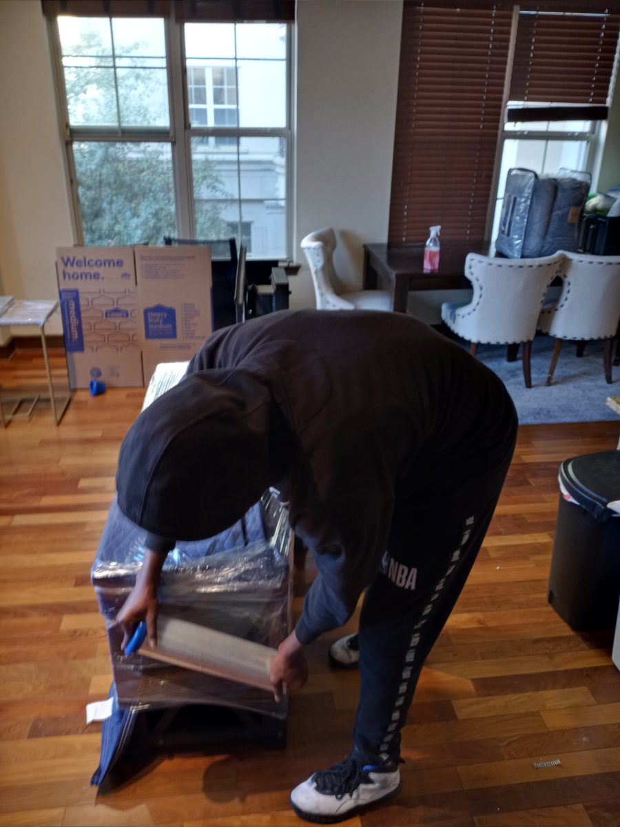 Moving Company Guys crew on a job in Southwestern Medical Avenue — Dallas, TX