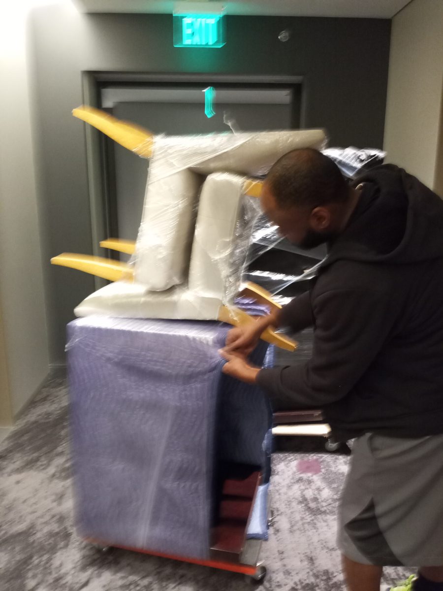 Moving Company Guys crew on a job in Lathrop Drive — Dallas, TX