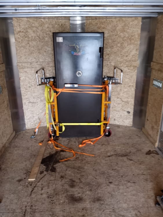 Gun safe movers in Balch Springs, TX moving a gun safe — Moving Company Guys